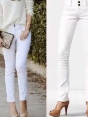 CAbi White Women's Skinny Jeans